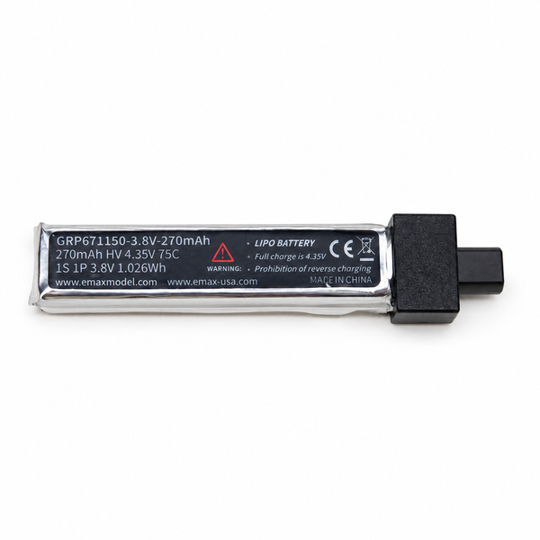 EMAX 1S 270mAh HV EM2.0 LiPo Battery