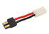 ★L003 Battery plug male to Tamiya female connector adapter 14AWG silicone wire L=5CM