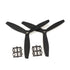 ★2 Pairs Gemfan 6040 6x4 Inch Glass Fiber Nylon Three Blade Propeller Prop Black