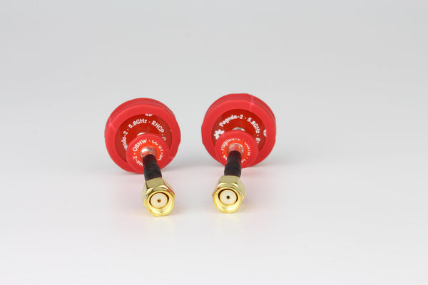★EMAX Pagoda 2 Antenna 5.8G 80mm 8cm RHCP Red Omnidirectional Omni FPV Flat Panel SMA(2pcs)